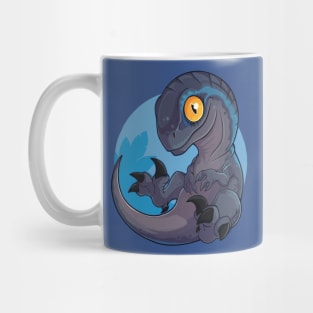 Blue: The Resting Velociraptor Mug